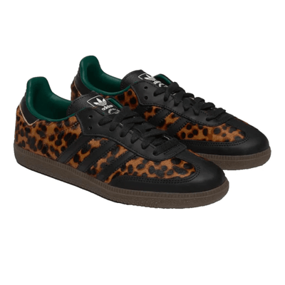 Adidas Samba OG Black Green Leopard (Women's)