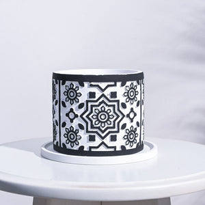 Mandala Cement Pot