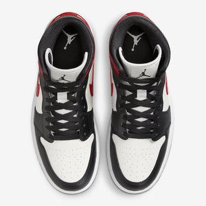 Air Jordan 1 Mid Gym Red Off Noir Sale