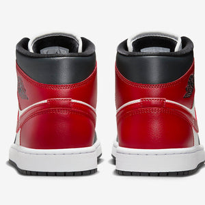 Air Jordan 1 Mid Gym Red Off Noir Sale