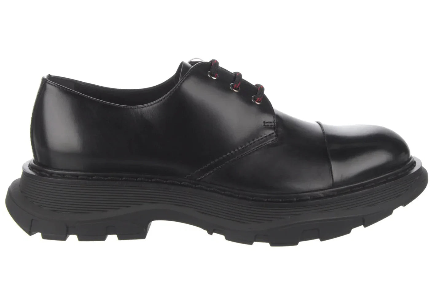 Alexander Mcqueen Leather Derby Shoe Black