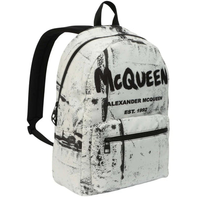 Alexander Mcqueen Metropolitan Backpack Black/White