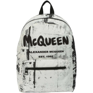 Alexander Mcqueen Metropolitan Backpack Black/White