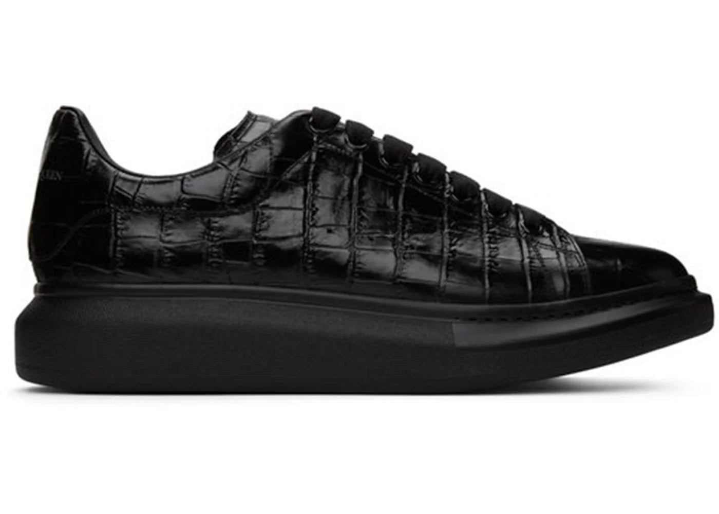Alexander Mcqueen Oversized Black Black Croc