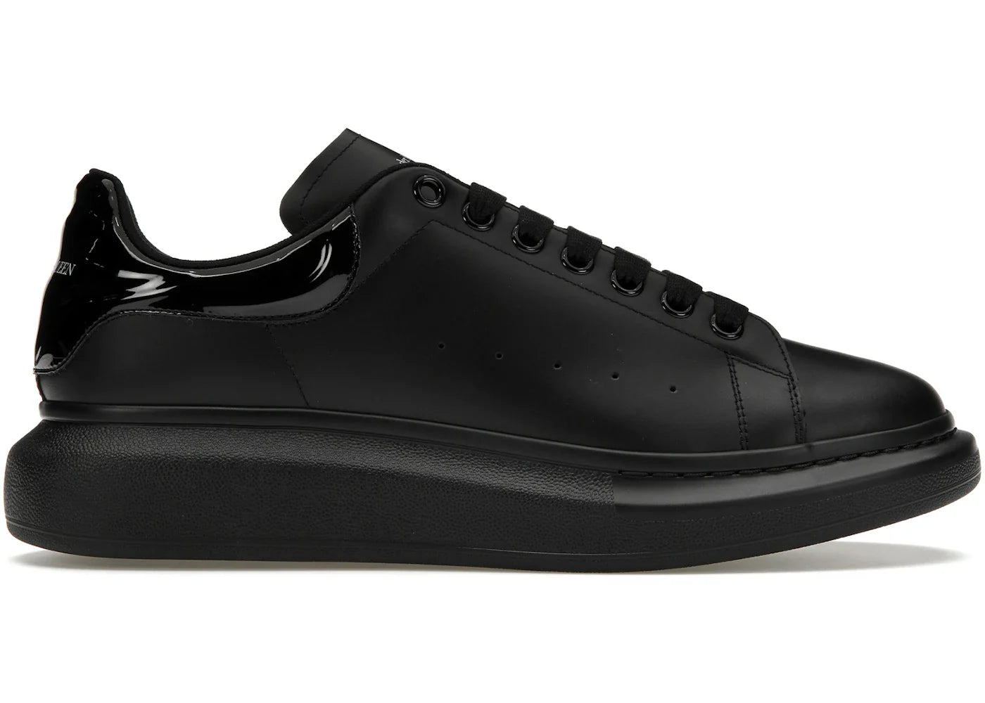 Alexander Mcqueen Oversized Black Gloss Heel