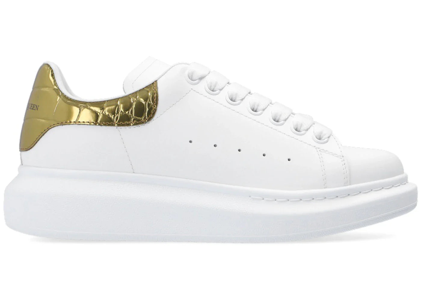 Alexander Mcqueen Oversized Gold Crocodile (Women'S)