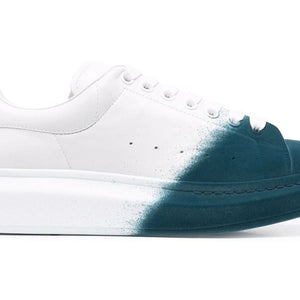 Alexander Mcqueen Oversized Two-Tone White Emerald Green