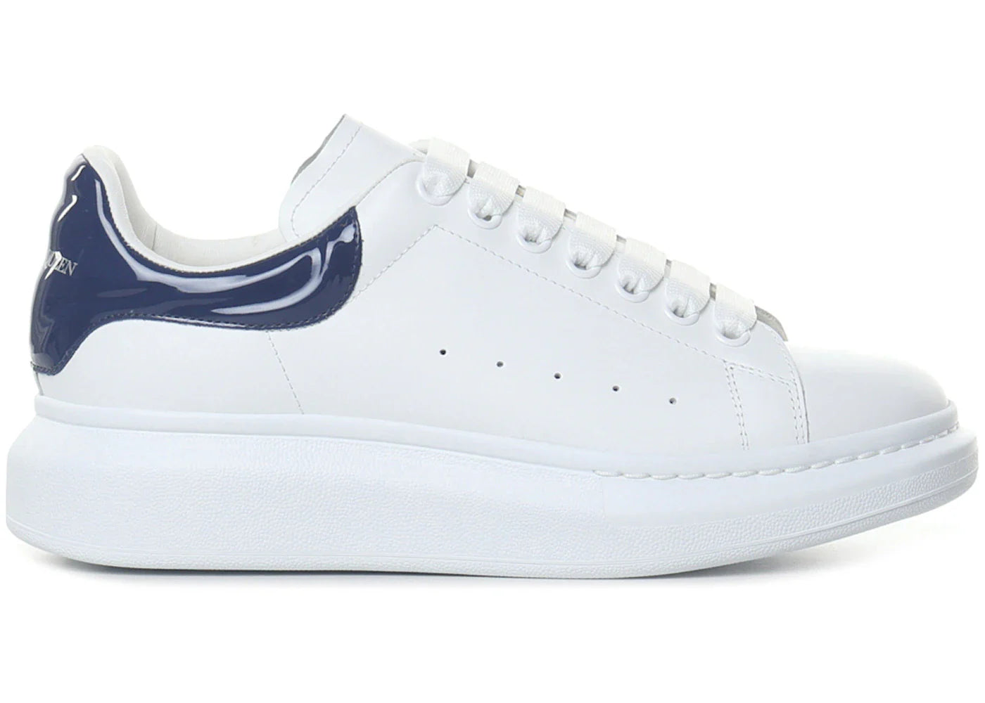 Alexander Mcqueen Oversized White Navy