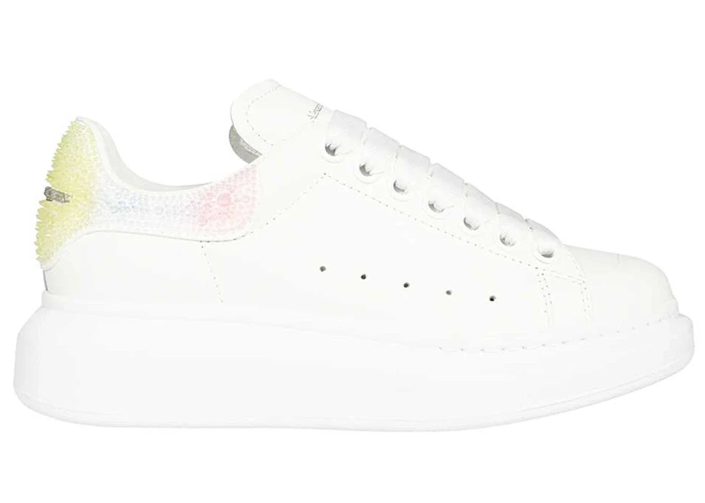 Alexander Mcqueen Oversized White Yellow Multi (Women'S)