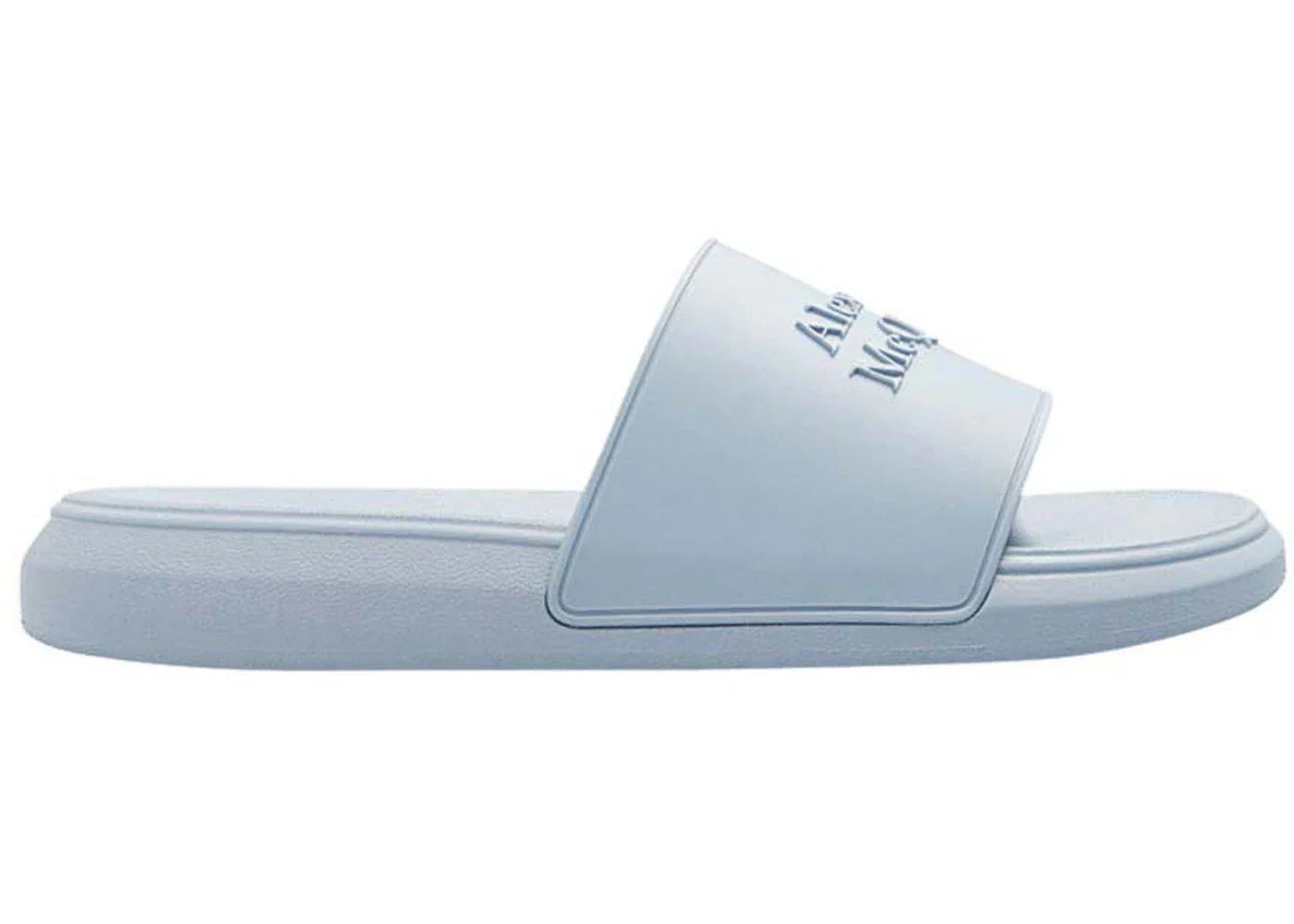 Alexander Mcqueen Pool Slides Light Blue