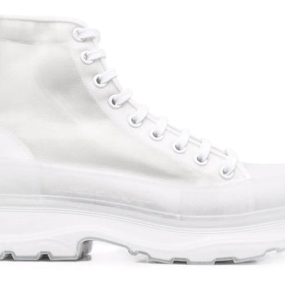Alexander Mcqueen Tread Slick Boot White White Clear Sole