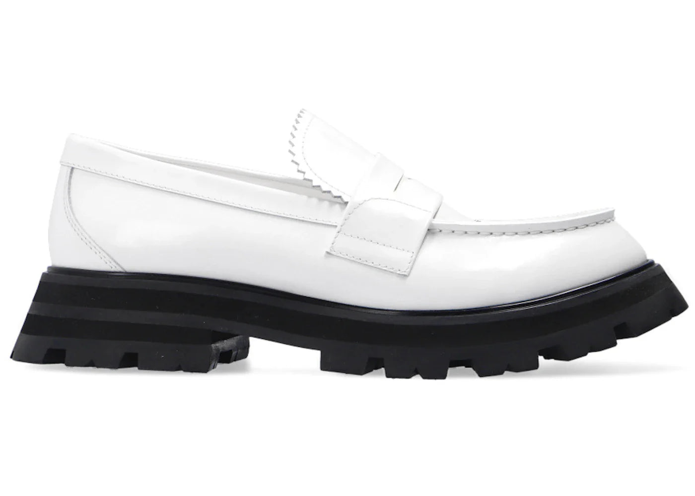 Alexander Mcqueen Wander Loafer White Black (Women'S)