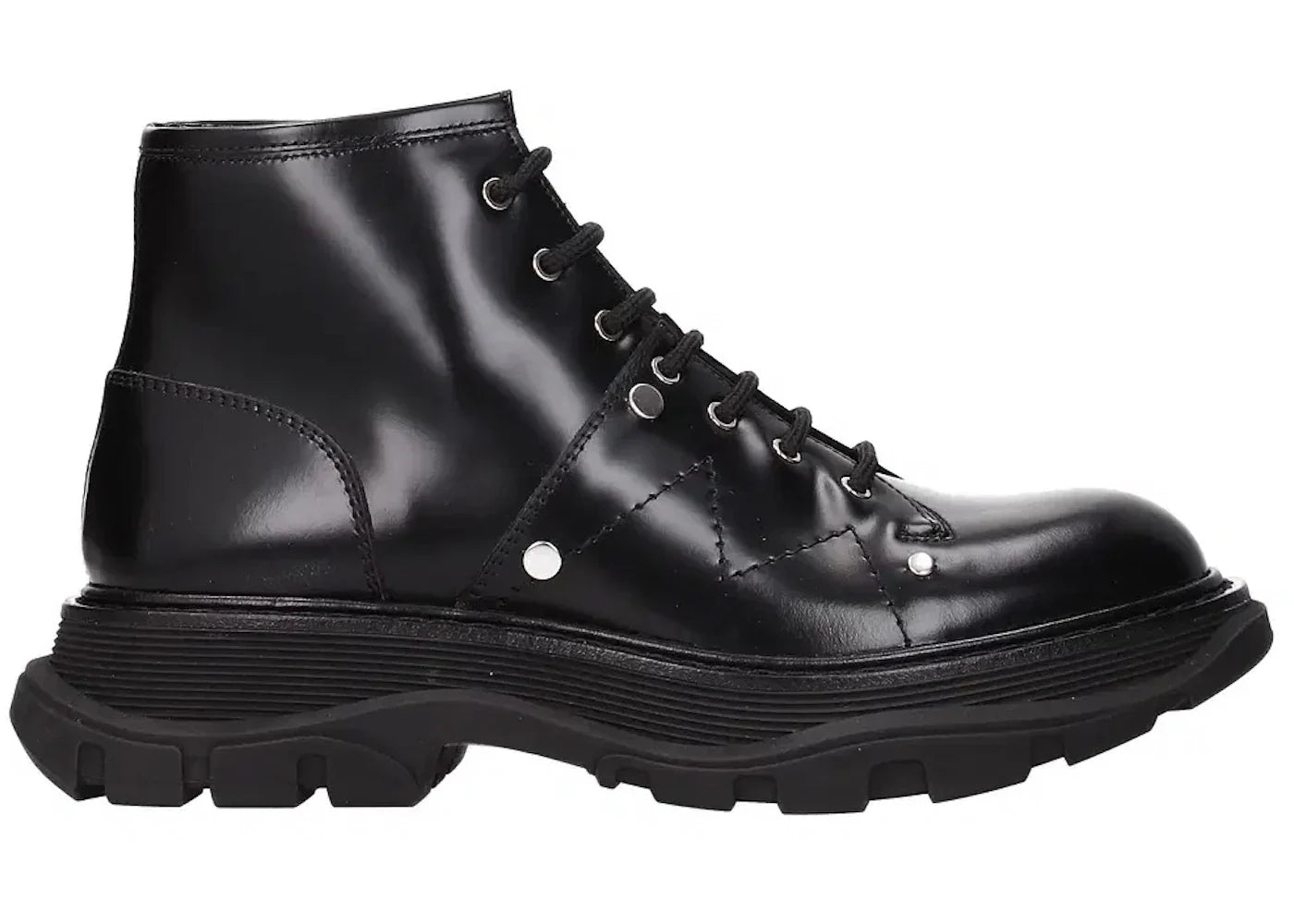 Alexander Mcqueen Leather Ankle Boot Black (Women'S)