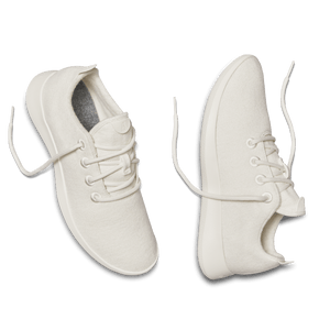 Men's Wool Runners - Natural White (Cream Sole)