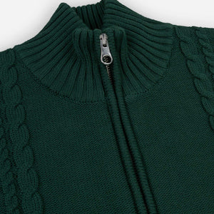 Alma De Ace Sila Knitted Forest Green Jacket