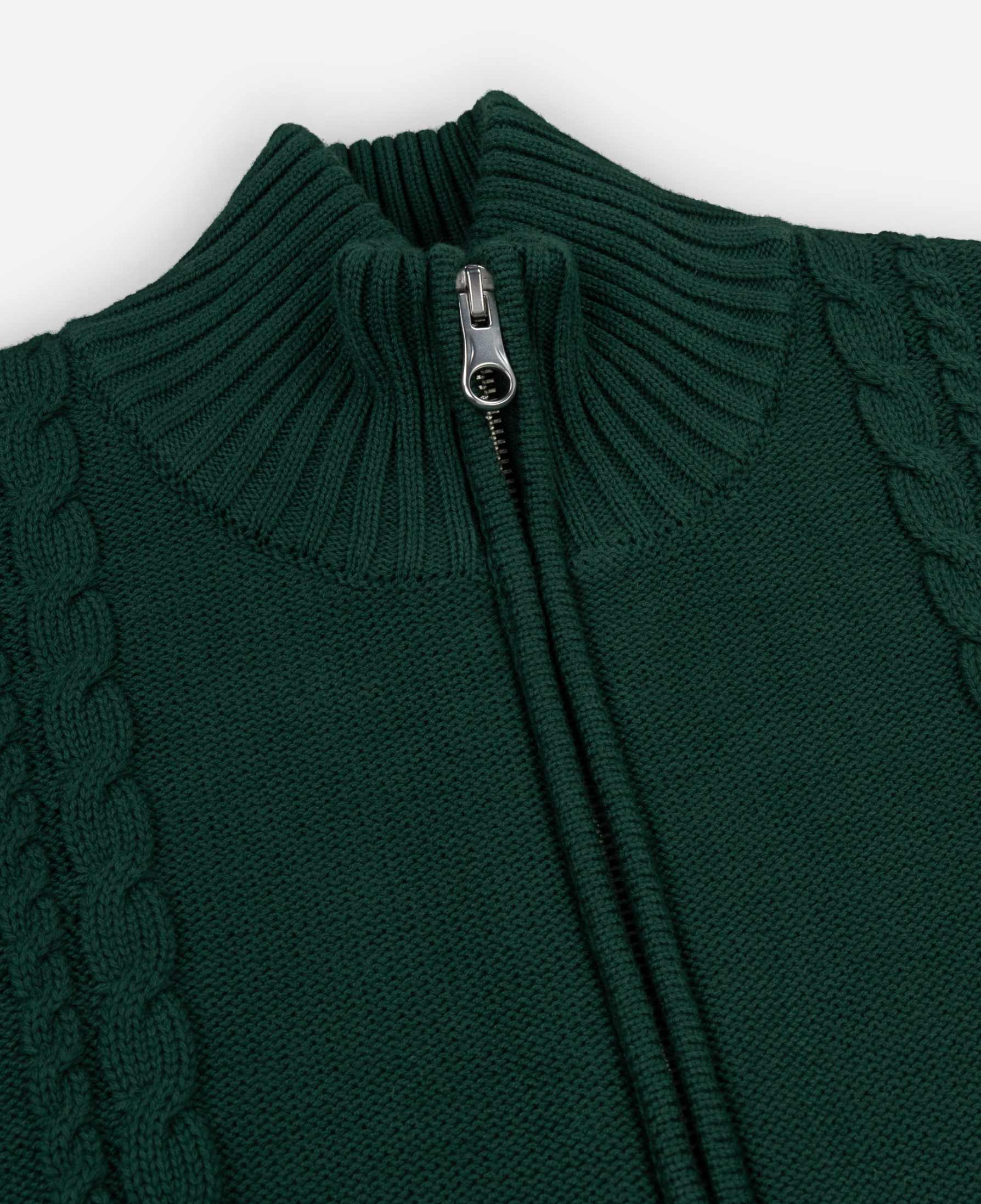 Alma De Ace Sila Knitted Forest Green Jacket