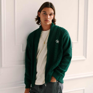Alma De Ace Sila Knitted Forest Green Jacket