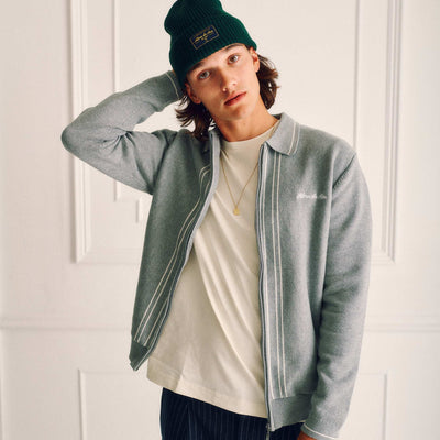 Alma De Ace Zela Knitted Grey Jacket