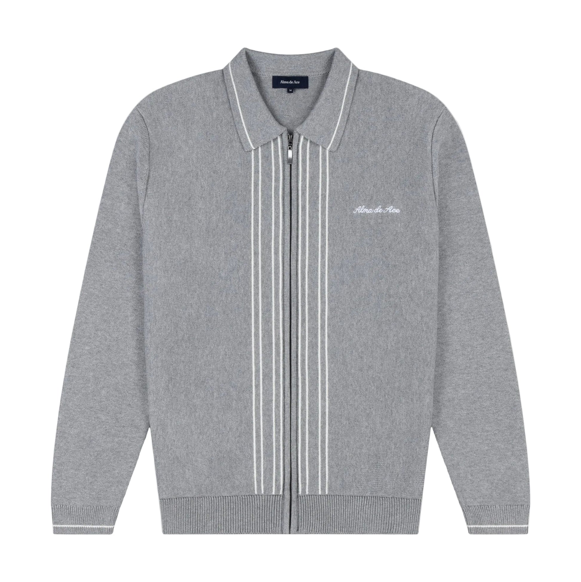 Alma De Ace Zela Knitted Grey Jacket