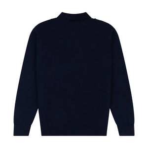 Alma De Ace Adoria Knitted Navy Cream Shirt
