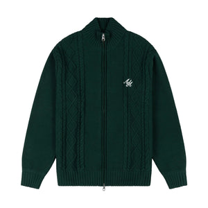 Alma De Ace Sila Knitted Forest Green Jacket