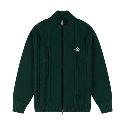 Alma De Ace Sila Knitted Forest Green Jacket