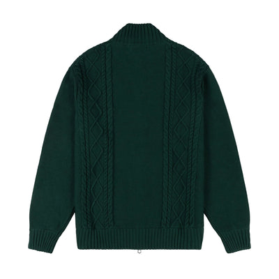 Alma De Ace Sila Knitted Forest Green Jacket