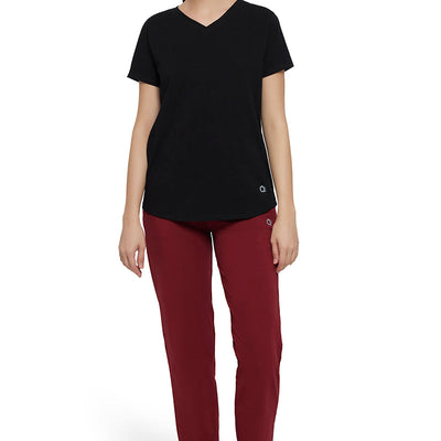 Essential V-neck Tee - Black