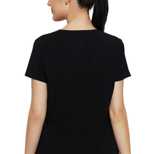 Essential V-neck Tee - Black