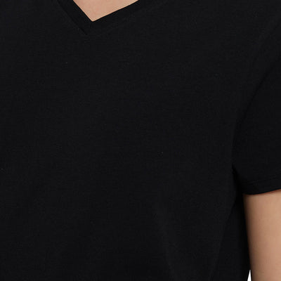 Essential V-neck Tee - Black