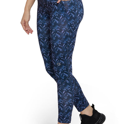 Energize Sports Tights - Midnight Print 01