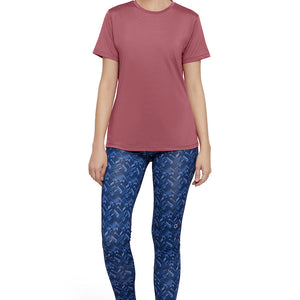 Flaunt Crew Neck Tee - Mauvewood