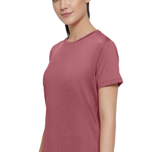 Flaunt Crew Neck Tee - Mauvewood