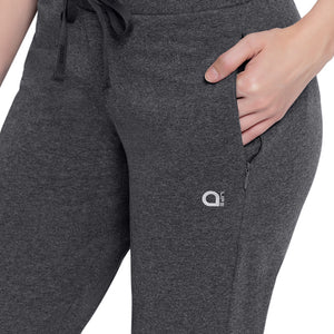 Essential Relaxed Full Length Pants - Gray Pinstripe Marl