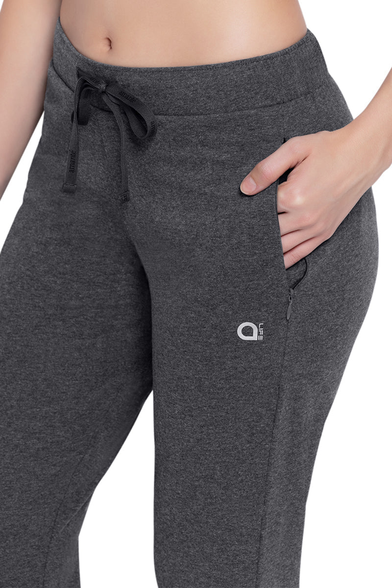 Essential Relaxed Full Length Pants - Gray Pinstripe Marl