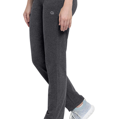 Essential Relaxed Full Length Pants - Gray Pinstripe Marl