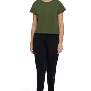 Essential Crop Top - Cypress