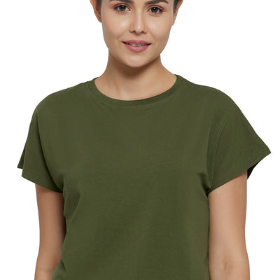 Essential Crop Top - Cypress