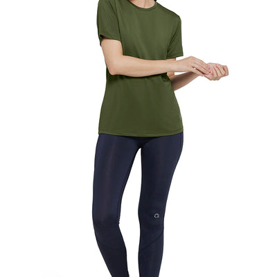 Flaunt Crew Neck Tee - Cypress