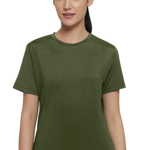 Flaunt Crew Neck Tee - Cypress