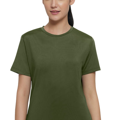 Flaunt Crew Neck Tee - Cypress