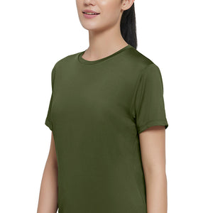 Flaunt Crew Neck Tee - Cypress