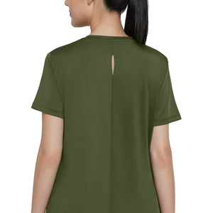 Flaunt Crew Neck Tee - Cypress