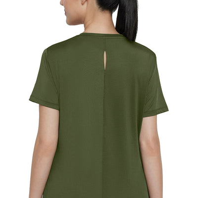 Flaunt Crew Neck Tee - Cypress