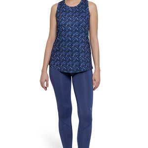 Energize Racerback Tank Top - Midnight Print 01