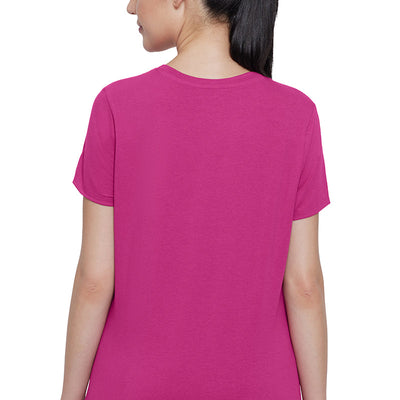 Essential V-neck Tee - Cactus Flower