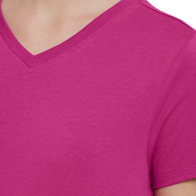 Essential V-neck Tee - Cactus Flower