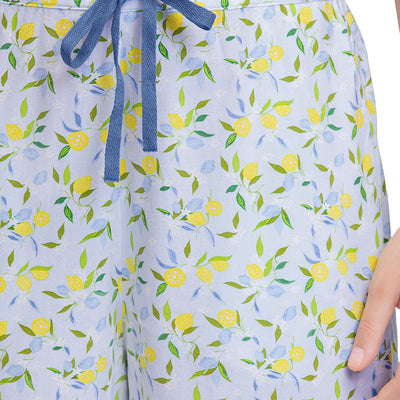 Sleep Shorts - Lemon Leaf Pr