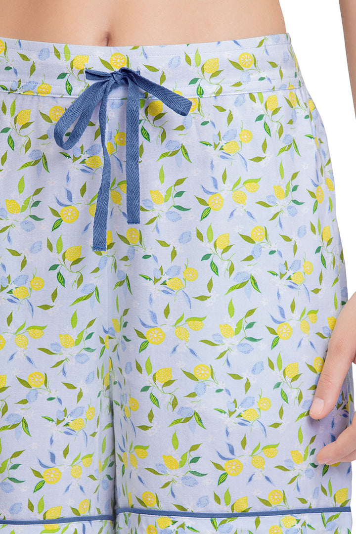 Sleep Shorts - Lemon Leaf Pr