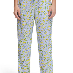 Full Length Pyjama Bottom - Lemon Leaf Pr